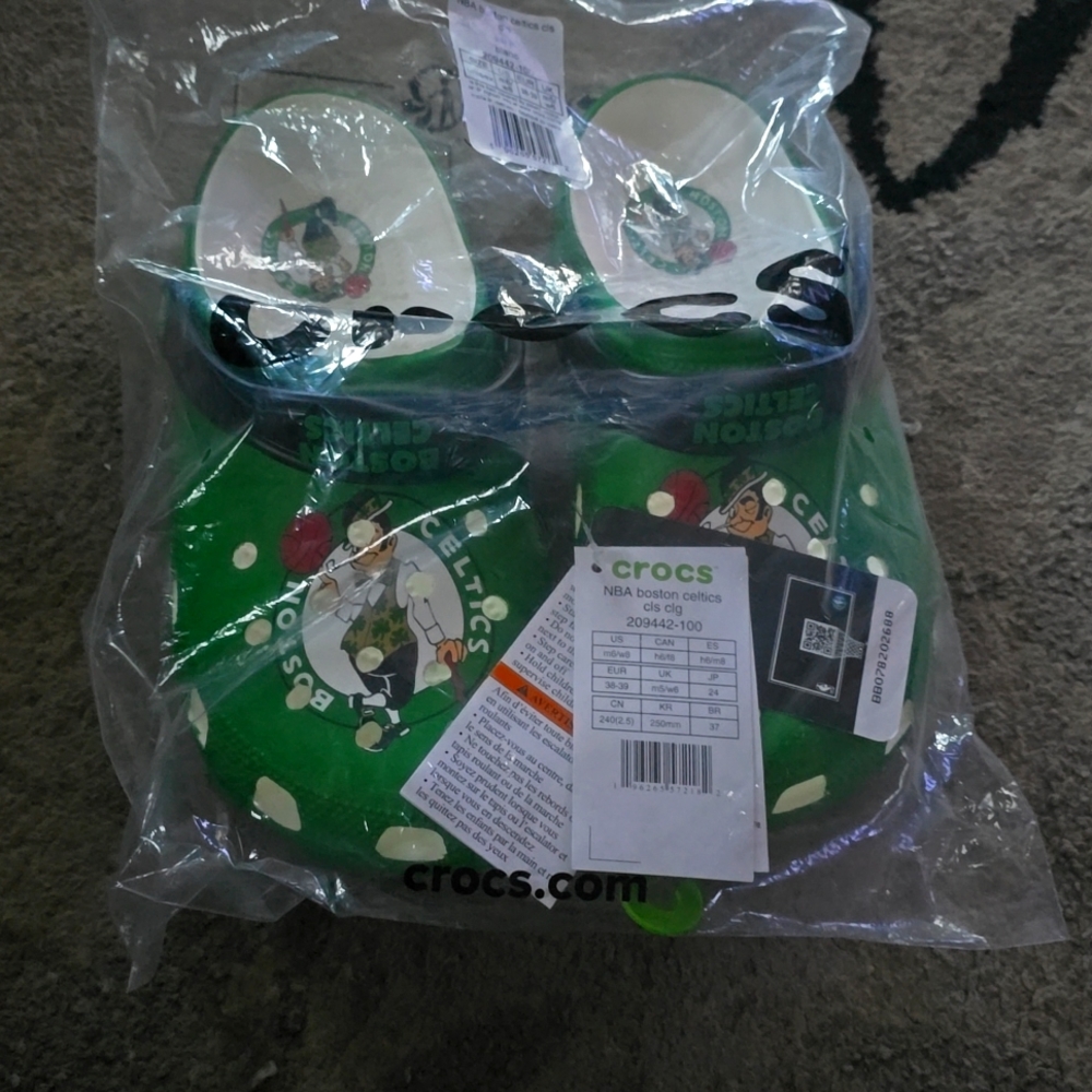 Boston celtics crocs